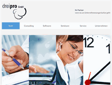 Tablet Screenshot of dreipro.de